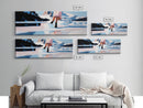 Ice Queen, Winter Wonderland, Feminine Adventure Art, Dreamy Arctic Scene, Fashion-Inspired Decor, Home Aesthetic, Framed Canvas Print