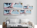 Seaside Tree, Coastal Wall Art, Bedroom Decor, Framed Canvas Print, Serene Landscape, Beach House Aesthetic, Minimalist Nature Painting