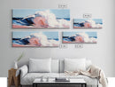 Sea Splash, Surf Art, Coastal Inspiration, Bold Waves, Canvas Print, Modern Ocean Art, Living Room Wall Art, Beach Theme Decor
