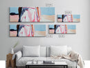 Elegant Woman Art, Feminine Abstract, Fashion Wall Decor, Modern Framed Canvas Print, Pastel Painting, Bedroom or Dressing Room Art