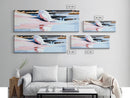 Pink Water Landscape, Tranquil Beach Art, Ocean Reflection, Modern Boho Decor, Bedroom Wall Art, Coastal Print, Framed Canvas Print