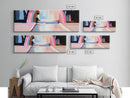 Abstract Rainbow Arch, Modern Colorful Art, Vibrant Wall Decor, Playful Aesthetic, Statement Piece, Kids Room Art, Framed Canvas Print