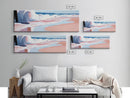 Ocean Waves, Surf Art, Coastal Horizon, Serene Beach Scene, Nautical Theme, Framed Canvas Print, Living Room Wall Art, Beach Decor