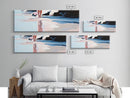 Reflection, Beach Walk, Minimalist Art, Framed Canvas Print, Coastal Decor, Ocean Wall Art, Boho Art, Bedroom Wall Art, Relaxing Aesthetic