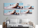 Shipwreck, Abandoned Boat, Nautical Art, Framed Canvas Print, Coastal Wall Art, Rustic Decor, Minimalist Print, Living Room Art