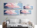 Stormy Sky Landscape, Dramatic Cloud Art, Modern Scenic Print, Nature Wall Art, Large Canvas Print, Minimalist Home Decor, Office Art