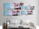 Tribal Mask Art, Beach Aesthetic Print, Abstract Cultural Painting, Boho Decor, Large Canvas Print, Unique Wall Art, Living Room Decor