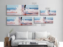 Coastal Serenity, Ocean View, Beach Art, Framed Canvas Print, Minimalist Coastal Decor, Seaside Painting, Nautical Home Wall Art