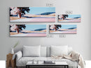 Blooming Tree, Nature Landscape, Spring Art, Framed Canvas Print, Living Room Wall Art, Impressionist Painting, Minimalist Decor