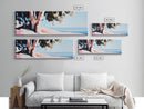Coastal Serenity, Ocean View, Beach Art, Framed Canvas Print, Bedroom Wall Art, Modern Seascape, Relaxing Coastal Decor, Blue Tones
