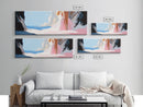 Ocean Cave, Dreamy Seascape, Coastal Beauty, Framed Canvas Print, Living Room Art, Boho Beach Decor, Minimalist Modern Landscape