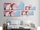 Pink Blossom, Floral Wall Art, Spring Bloom, Bedroom Decor, Pastel Aesthetic, Botanical Print, Framed Canvas Print, Modern Home Decor