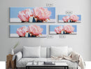 Cactus Blooms, Southwest Wall Art, Boho Home Decor, Canvas Print, Nature Inspired Art, Desert Flowers, Pink Floral Aesthetic