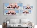 Burning Logs, Cozy Fireplace Art, Rustic Home Wall Decor, Framed Canvas Print, Warm Tones, Cabin Aesthetic, Relaxing Fire Art