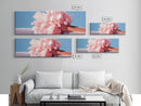 Reflection Peony, Feminine Wall Art, Elegant Floral Decor, Framed Canvas Print, Soft Aesthetic, Bedroom Wall Art, Pastel Beauty