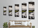 Black and White, Minimalist Landscape, Ocean View, Canvas Print, Modern Wall Art, Neutral Home Decor, Bedroom Artwork, Coastal Painting