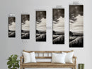 Stormy Horizon, Moody Landscape, Coastal View, Canvas Print, Black and White Art, Minimalist Painting, Modern Wall Decor, Office Art