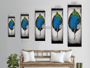 Vibrant Leaf, Nature Inspired Art, Modern Botanical, Colorful Foliage, Textured Wall Art, Minimalist Design, Canvas Print