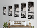 Cabin In Autumn Woods, Cozy Fall Art, Rustic Lodge Decor, Framed Canvas Print, Woodland Retreat, Warm Tones, Nature Lover’s Art