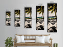Hammock Beach View, Tropical Wall Art, Relaxing Coastal Scene, Boho Art, Canvas Print, Bedroom Decor, Palm Tree Art, Tranquil Vibes