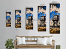 Lifeguard Tower, Beach House Decor, Coastal Wall Art, Canvas Print, Blue and White Painting, Nautical Home Decor, Summer Beach Art