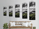 Stormy Waves, Ocean Scene, Framed Canvas Print, Dramatic Seascape, Coastal Wall Art, Black and White Ocean Art, Nautical Decor, Office Art