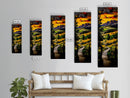 Sunset Path, Vibrant Landscape, Canvas Print, Sunset Art, Autumn Wall Decor, Nature Lover Gift, Rustic Home Art, Living Room Wall Art