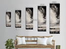 Dramatic Black and White Sky, Stormy Landscape Art, Nature Wall Decor, Rustic Farmhouse Artwork, Living Room Decor, Canvas Print