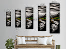 Vibrant Fields, Colorful Abstract, Framed Canvas Print, Nature Inspired Wall Art, Boho Decor, Warm Earthy Tones, Living Room Art