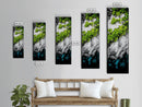 Green Abstract, Nature Inspired, Botanical Art, Canvas Print, Lush Leaves, Modern Home Decor, Office Wall Art, Contemporary Wall Art