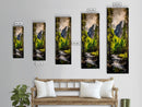 Mountain Escape, Waterfall Art, Forest Landscape, Framed Canvas Print, Nature Wall Art, Rustic Home Decor, Lodge Wall Art