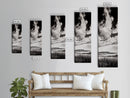 Black and White Sky, Cloudscape Wall Art, Minimalist Artwork, Nature Landscape Painting, Office or Bedroom Decor, Framed Canvas Print