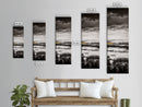 Moody Landscape Art, Black and White Painting, Nature Inspired Wall Decor, Rustic Home Accent, Modern Minimalist Style, Canvas Print