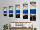 Abstract, Ocean, Horizon, Canvas Print, Contemporary Coastal Decor, Blue and Gold Art, Modern Living Room Wall Art, Minimalist Design