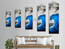 Blue Wave, Powerful Surf, Abstract Water, Canvas Print, Ocean Wall Art, Coastal Minimalist Decor, Modern Beach Home Artwork