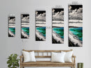 Turquoise Shore, Tropical Art, Beach Landscape, Canvas Print, Coastal Wall Art, Vibrant Ocean Decor, Living Room Artwork, Beach House