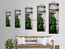 Pathway Landscape, Green and Yellow Art, Rustic Wall Art, Nature Inspired Canvas Print, Office Art, Minimalist Decor, Country Home Art