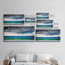 Ocean Horizon, Serene Seascape, Deep Blue, Coastal Wall Art, Minimalist Nature, Framed Canvas Print, Office Decor, Modern Beach Painting