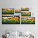 Ocean Waves, Vibrant, Abstract, Seascape, Canvas Print, Beach House Art, Coastal Wall Decor, Summer Decor, Nautical Art, Living Room Art