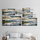River Reflection, Scenic Water View, Serene Landscape, Framed Canvas Print, Large Nature Art, Modern Home Decor, Bedroom Wall Art