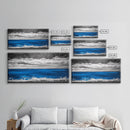 Minimalist Ocean, Black and White, Framed Canvas Print, Coastal Art, Beach House Decor, Nautical Wall Art, Living Room Art, Landscape