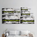 Mountain Reflection, Black and White Art, Minimalist Nature Print, Rustic Home Decor, Modern Landscape Painting, Canvas Print