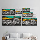 Abstract Fluid, Colorful Swirl, Black Gold Art, Canvas Print, Modern Wall Art, Living Room Art, Unique Home Decor