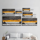 Sunset Over Ocean, Dramatic Sky, Coastal Landscape, Minimalist Wall Art, Beach Home Decor, Framed Canvas Print, Large Statement Art
