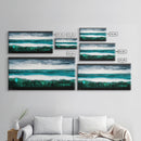 Ocean Waves, Blue Sea, Modern Coastal Art, Framed Canvas Print, Large Wall Art, Beach House Decor, Minimalist Art, Living Room Wall Art
