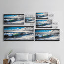 Ocean Wave, Blue Water, Wall Art, Framed Canvas Print, Coastal Decor, Large Beach Print, Nautical Art, Living Room Wall Art