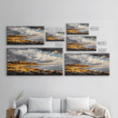 Canyon, Dramatic Sky, Southwest, Desert, Framed Canvas Print, Western Landscape Wall Art, Rustic Home Decor, Nature Painting, Fall Colors