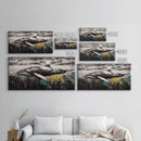 Whale Art, Ocean Life Decor, Nautical Canvas Print, Marine Wildlife Art, Black and White Art, Coastal Home Decor, Living Room Wall Art