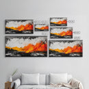 Wildfire, Abstract Art, Nature Wall Decor, Dramatic Print, Modern Art, Living Room Wall Art, Expressive Home Decor, Framed Canvas Print