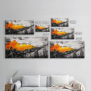Firestorm, Mountain Art, Nature Abstract, Dramatic Canvas Print, Fall Art, Wilderness Decor, Rustic Living Room, Framed Canvas Print